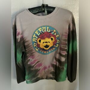 Grateful Dead tie dye crew neck
